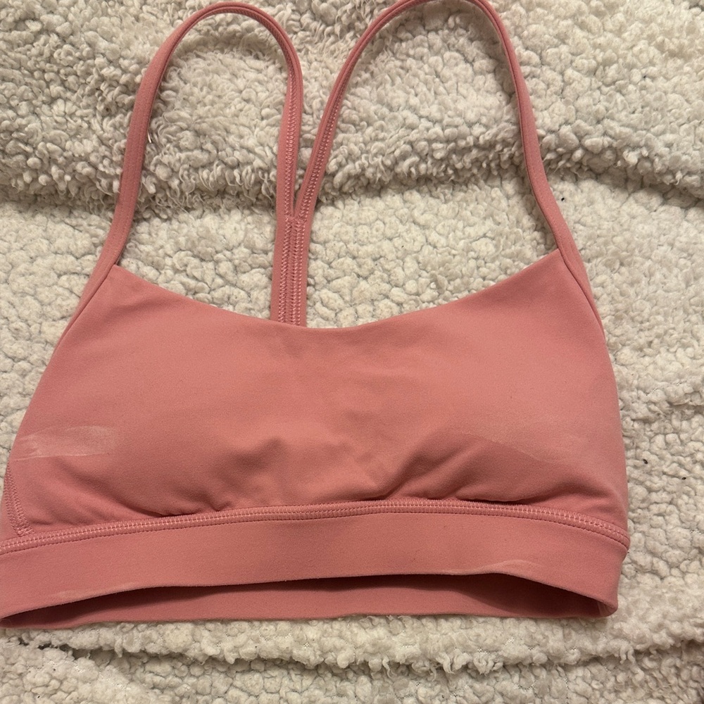 Lululemon Rose Sports Bra (worn once has deodorant stains)
